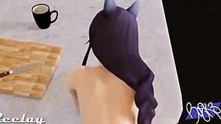 Ahri Hentai Animation with Big Tits and Ass!