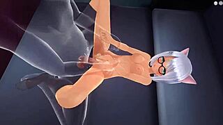 Watch this teen give a handjob in 3D hentai