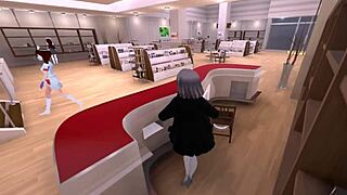 Sereka exposes in naked coat secretly.