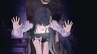 yinlin and baizhi in an anime hentai crossover story