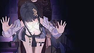 yinlin and baizhi in an anime hentai crossover story