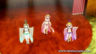 Belly dancing girls in anime Suisei no Gargantia DxD
