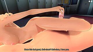 Watch this teen give a handjob in 3D hentai