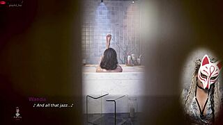 Ms. Denver’s game: spying on a hot milf in the bathtub
