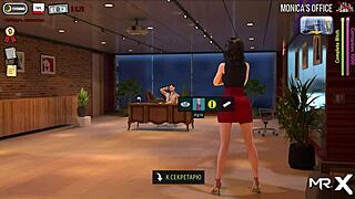 Fashion Business Episode 2: Character Takes Off Pants to Show Ass in 3D Hentai Game