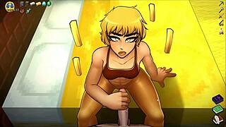 Femdom Dominates In Hornycraft Parody Hentai Game Pornplay Episode 45 Covering Her Face With Hot Cum!