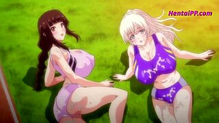 Two Hot Babes Fuck On Sports Field In Hentai