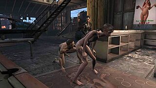 fallout 4 hentai the atom's cat training the brunette in intense cartoon fucking