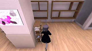 Sereka exposes in naked coat secretly.