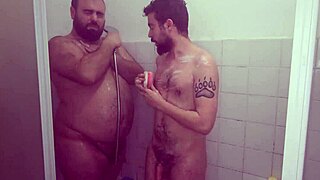 Bareback shower pounding with intense gay action teaser