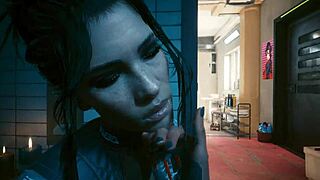 Panam and Laguna Bend's steamy encounter in cyberpunk 2077