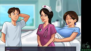 summertime saga ep 48 - i took my milf to the doctor and had the nurse suck