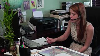 Mature Cougar and Cute Redhead Girl in Intense Muff Diving Session