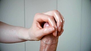 How to Stroke a Massive Cock with Lube Slowly