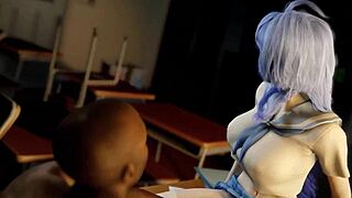 omg, that 3d cute college slut in jk dress got her wet pussy pounded hard 😍 squirting everywhere!