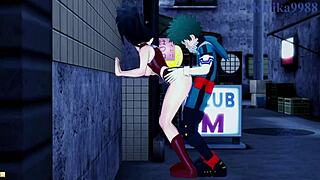 Mina Ashido intense sex