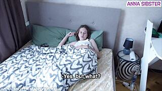 She tells her boyfriend it's just face cream while getting cum on her face in this cheating pov scene with her friend.