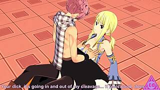Lucy Natsu Fairy Tail Hentai Blowjob Handjob Horny Cumshot Gameplay Uncensored