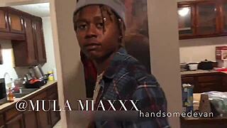 Big Booty Ebony Calls Handsomedevan And Mula Mia For Intense Anal Help