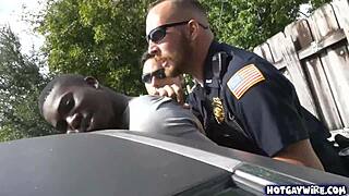 i saw two police officers take advantage of this black guy at work