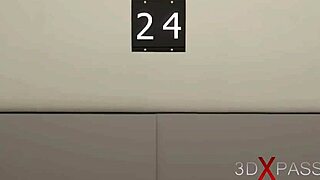 young 18+ busty brunette tied up, fucked doggystyle, creampied