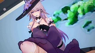 Watch Herta in anime hentai action!