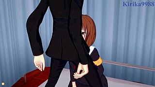 Miko Ino and Tsubame Koyasu in intense Kaguya-sama hentai