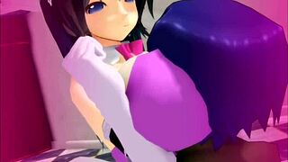 Girl B Hero Shayna i del 19 hete anime-scener