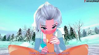 Is Elsa from Frozen Sucking and Having Sex in This Fantasy?