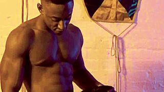 Interracial passion ignites with black hunk and white ass