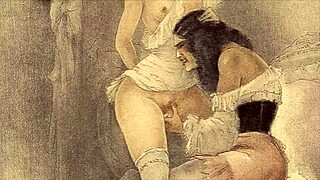 these vintage erotic drawings from old cartoons are intriguing