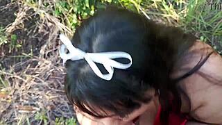 Outdoor sex with my cousin