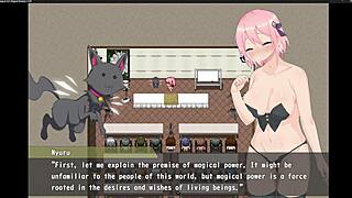 Magical girl reveals big tits in hentai fingering scene