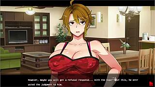 Netorare story ends with cheating creampie in anime hentai featuring big tits wife