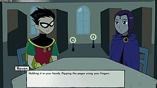 raven's teen date in 18titans hentai cartoon