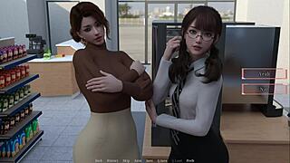 Getting Handjob Behind Counter!