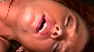 A brunette office milf in sexy stockings gets fucked at work.