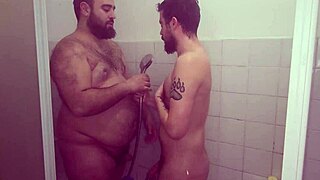 Bareback shower pounding with intense gay action teaser