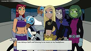 raven's teen date in 18titans hentai cartoon