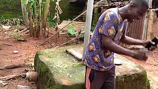 Hot cumshot in doggystyle position