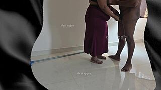 Tamil maid Sreelatha sucks owner’s cock while wife’s out!