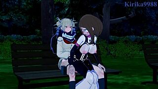 Hentai porn in 3D with Ochako and Himiko