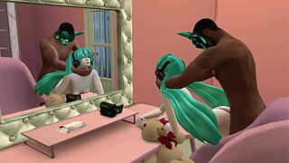 i saw miku gettin' fucked by a big black guy, ohh man