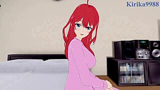 miku and itsuki nakano engage in intense pov sex in quintessential quintuplets hentai