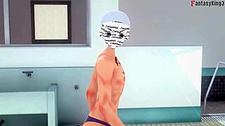 Akeno asks for sex in public pool