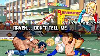 brian battler and kim dong hwan meet power girl and raven in hentai mugen