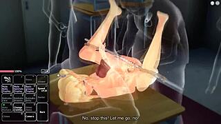 I am the blonde girl having a lot of fun in anime hentai