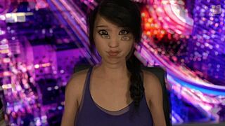 Shauna advises John on edging techniques