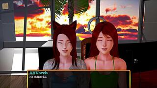 My new family episode 350 features a redhead teen with small tits.