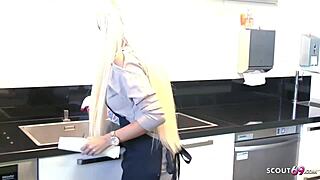 tight german teen tini forced to ride big cock by boss at work